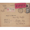NORD - ROUBAIX - COURS D'INSTRUCTION - LETTRE EXPRES POUR LA NORVEGE - COURS PRATIQUES DES POSTIERS.