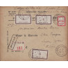 NORD - ROUBAIX - COURS D'INSTRUCTION - LETTRE RECOMMANDEE VALEUR DECLAREE 20 000F - COURS PRATIQUES DES POSTIERS.