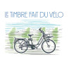 ENTIER POSTAL ILLUSTREE AU RECTO - LE TIMBRE FAIT DU VELO - FETE DU TIMBRE 2023.