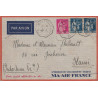 TYPE PAIX - MARSEILLE A KOBE N°4 - LETTRE BATEAU AVION DU 17-1-1939 POUR HANOI - INDOCHINE.