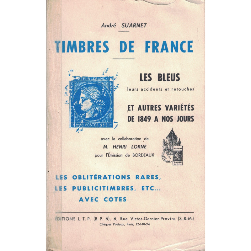 TIMBRES DE FRANCE - LES BLEUS - ANDRE SUARNET - EDITION 1964.