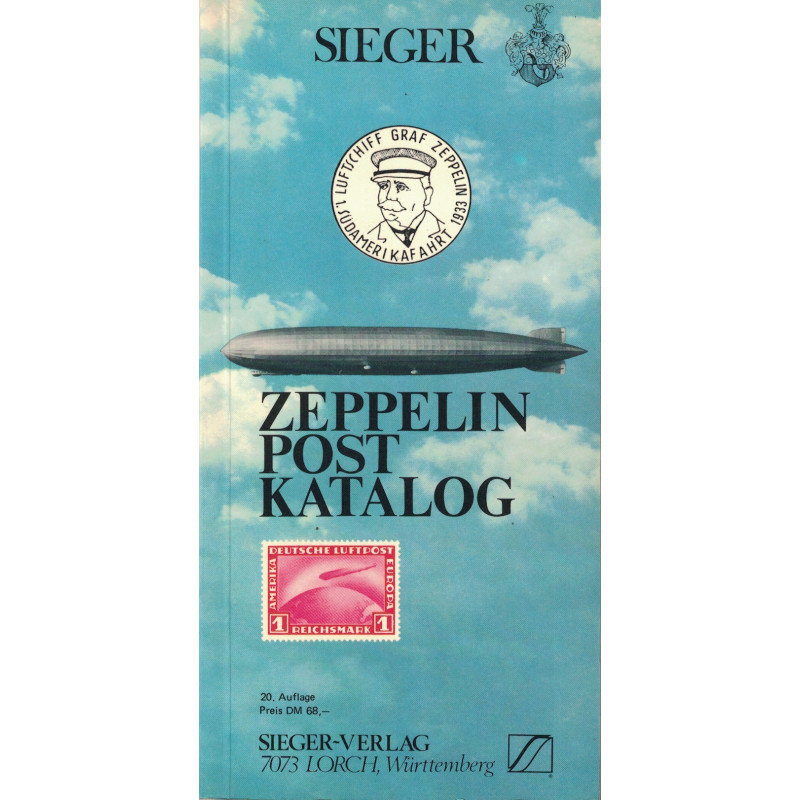 ZEPPELIN POST KATALOG - SIEGER - 1981 - 384 PAGES - POIDS 302gr..