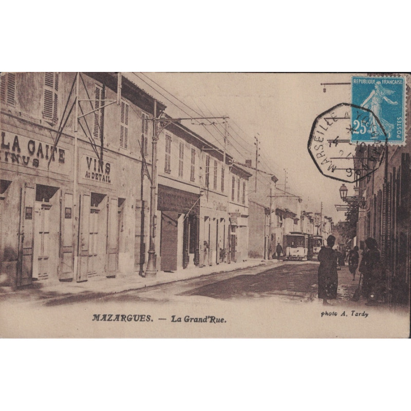 SEMEUSE - MARSEILLE A YOKOHAMA N°6 - CARTE DE MAZARGUES DU 4-12-1924 POUR LE TONKIN.
