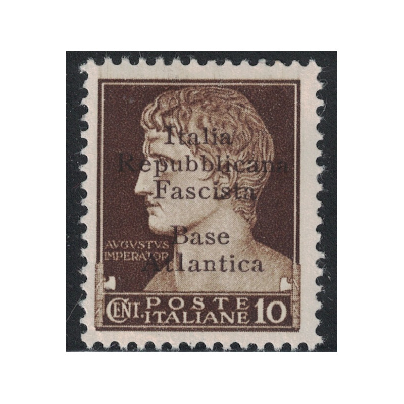 BASE NAVALE ITALIENNE DE BORDEAUX - N°1 - SURCHARGE ITALIA REPUBLICANA FASCISTA BASE ATLANTICA - COTE 10€ - CHARNIERE.