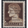 BASE NAVALE ITALIENNE DE BORDEAUX - N°1 - SURCHARGE ITALIA REPUBLICANA FASCISTA BASE ATLANTICA - COTE 10€ - CHARNIERE.