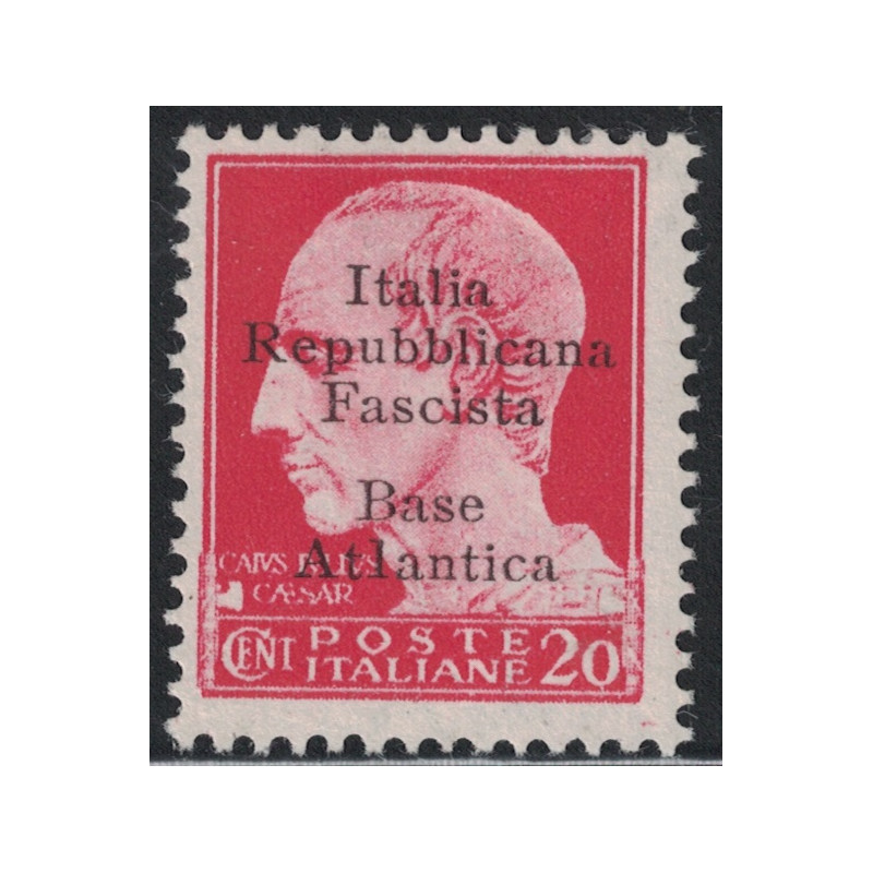 BASE NAVALE ITALIENNE DE BORDEAUX - N°3 - SURCHARGE ITALIA REPUBLICANA FASCISTA BASE ATLANTICA - COTE 35€ - CHARNIERE.