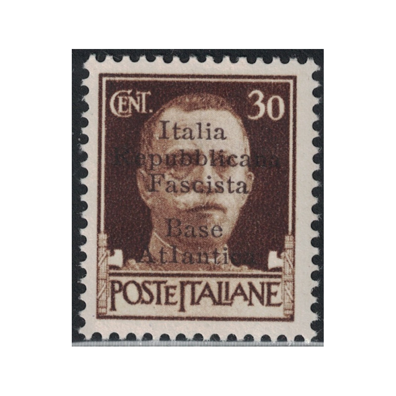 BASE NAVALE ITALIENNE DE BORDEAUX - N°5 - SURCHARGE ITALIA REPUBLICANA FASCISTA BASE ATLANTICA - COTE 10€ - CHARNIERE.
