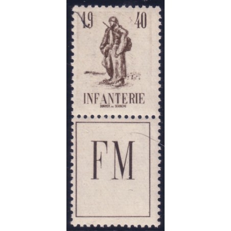FM - No010A  INFANTERIE (INITIATIVE PRIVEE 1940) - EMIS EN CARNET - COTE 16€.