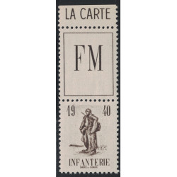 FM - No010A  INFANTERIE (INITIATIVE PRIVEE 1940) - EMIS EN CARNET - COTE 16€.