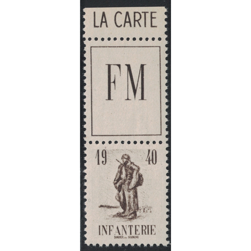 FM - No010A  INFANTERIE (INITIATIVE PRIVEE 1940) - EMIS EN CARNET - COTE 16€.