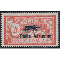 PA No001 - MERSON AVEC SURCHARGE AVION - NEUF - CHARNIERE - TACHE BRUNE - COTE 250€ - SIGNATURE CALVES.