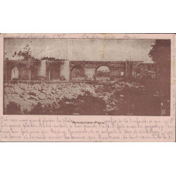 PEROU - HUARAS - CARTE POSTALE TAXEE AVEC 2c BANDEROLLE DU 5-12-1907 POUR LA FRANCE.