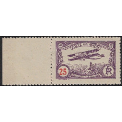 VIGNETTE - POSTE AERIENNE - MEETING DE BOURGES - DU 4 AU 6 JUIN 1922 - 25c NEUF BORD DE FEUILLE.