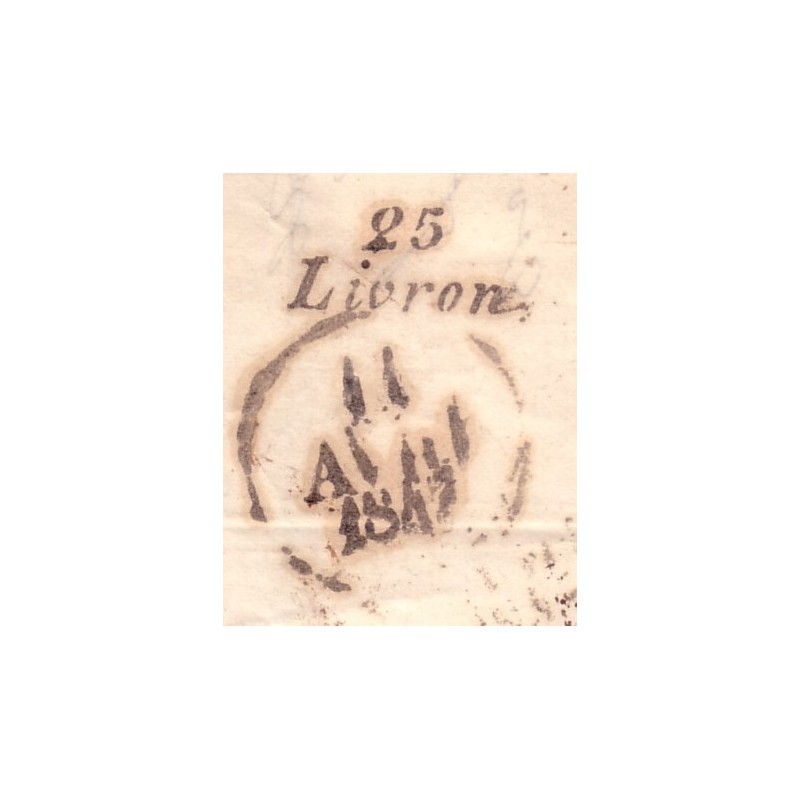 DROME - LIVRON CURSIVE DU 11-4-1847.