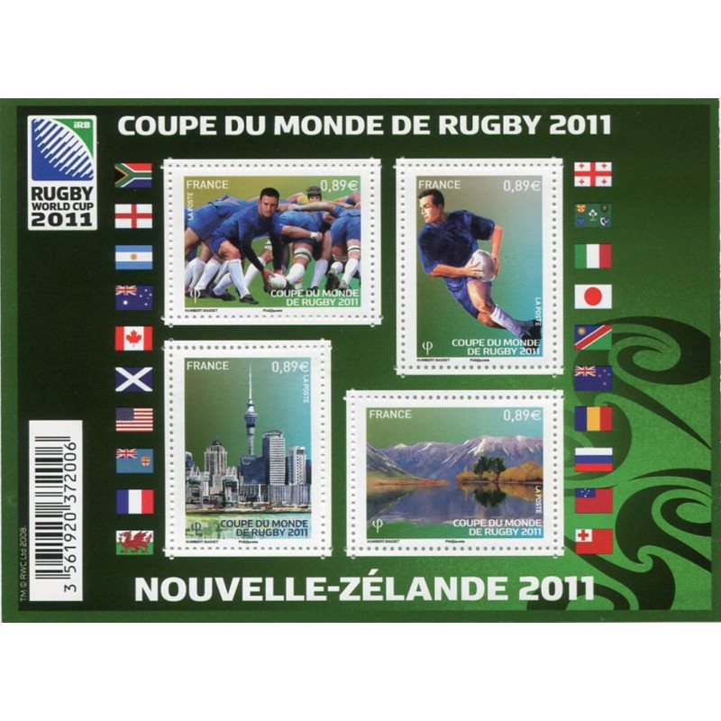 F4576 - COUPE DU MONDE DE RUGBY 2011 EN NOUVELLE ZELANDE.