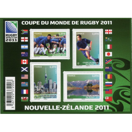 F4576 - COUPE DU MONDE DE RUGBY 2011 EN NOUVELLE ZELANDE.