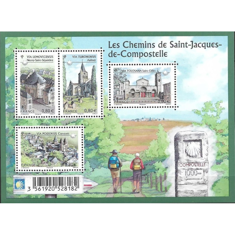 F4725 - LES CHEMINS DE SAINT-JACQUES DE COMPOSTELLE.