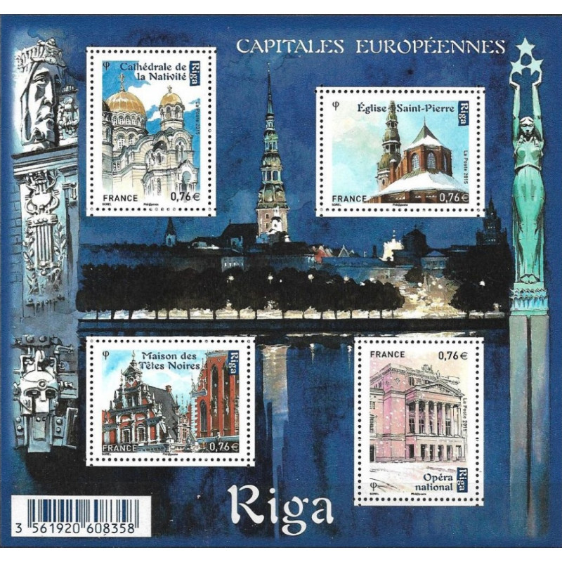 F4938 - CAPITALES EUROPEENNES - RIGA - LETTONIE.