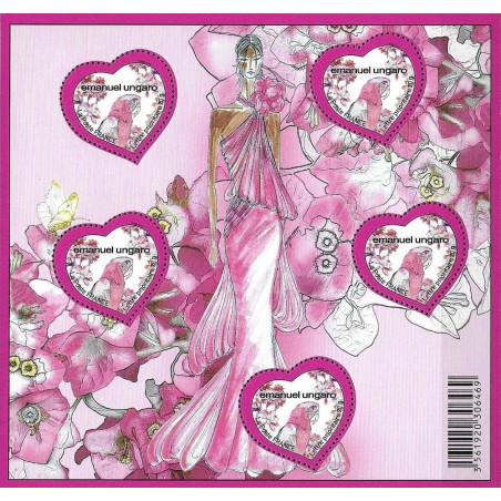 BLOC FEUILLET No0127 - SAINT VALENTIN - COEUR DE EMMANUEL UNGARO.