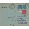 SEMEUSE - BORDEAUX A COLON L.D.N°3 - GRIFFE LINEAIRE DU PAQUEBOT BORDEAUX A COLON "DE LA SALLE" - LE 10-9-1938 - TRES RARE.