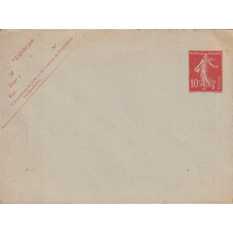 copy of SEMEUSE - ENVELOPPE - 10c - NEUVE - SANS EXPEDITEUR - No815 - COTE 15€.