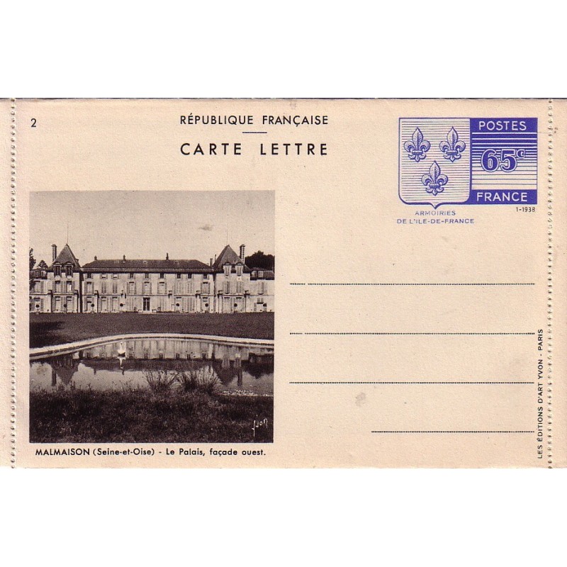 copy of ILE DE FRANCE - MALMAISON - SEINE ET OISE- NEUF - COTE 32.50€ - No2.