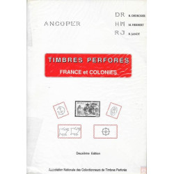 TIMBRES PERFORES FRANCE ET COLONIES - ANCOPER - 1990.