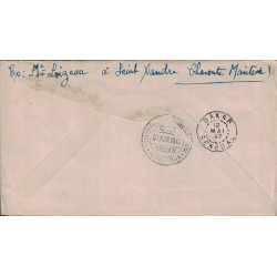 SENEGAL - DAKAR AVION - LETTRE RECOMMANDEE POUR BISSAO - AFFRANCHISSEMENT AVEC TIMBRES DE COTE D'IVOIRE.