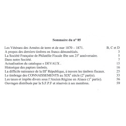 copy of LE TIMBRE FISCAL - N°87 - JUIN 2007 - SOCIETE FRANCAISE DE PHILATHELIE FISCALE.