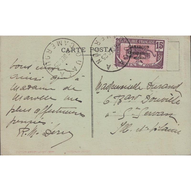 copy of COTE D'IVOIRE - AGBOVILLE - 1 AVRIL 1938 - LETTRE POUR PARIS.