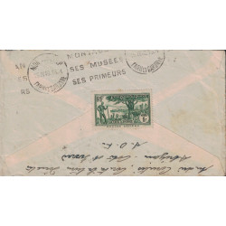 copy of COTE D'IVOIRE - AGBOVILLE - 1 AVRIL 1938 - LETTRE POUR PARIS.