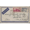 COTE D'IVOIRE - ABIDJAN - 9-9-1940 - LETTRE POUR LA FRANCE AVEC CACHET DE CONTROLE POSTAL COMMISSION C + PUCE DE CENSEUR.