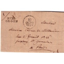BOUCHES DU RHONE - P 12 P ORGON 23 OCTOBRE 1829.