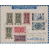 INDE - PONDICHERY - INDE FRANCAISE - LE 19-11-1954 - LETTRE POUR MARSEILLE - SUPERBE AFFRANCHISSEMENT.