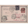 CHINE - PEKING - CHINE TIMBRE IMPERIAL MIXTE AVEC SAGE 10c SURCHARGE CHINE - 29-5-1901. -