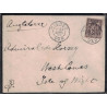 VAR - HYERES - SAGE - N°97 LETTRE DU 22-4-1898 POUR L'ISLE DE WIGHT - BONNE DESTINATION.