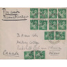 copy of PAIX - N°368 x 14 SUR LETTRE DE PARIS RUE GLUCK LE 3-4-1940 POUR NEW-YORK.