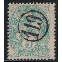 No111 - 5c TYPE BLANC - OLITERATION JOUR DE L'AN CHIFFRE 119 - COTE 25€.