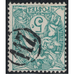 No111 - 5c TYPE BLANC - OLITERATION JOUR DE L'AN CHIFFRE 117 - COTE 20€.