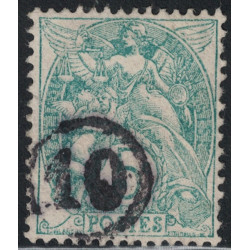 No111 - 5c TYPE BLANC - OLITERATION JOUR DE L'AN CHIFFRE 10 - COTE 2€.