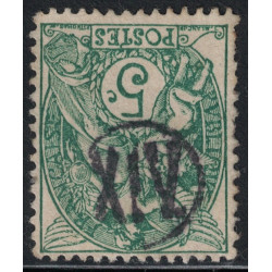 No111 - 5c TYPE BLANC - OLITERATION JOUR DE L'AN CHIFFRE 14 ROMAIN - COTE 20€.