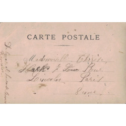 PARIS - JOUR DE L'AN - TYPE BLANC - CHIFFRE 42 DANS UN CERCLE - CARTE DE PARIS POUR PARIS.