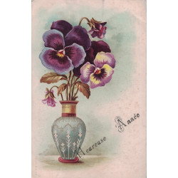 PARIS - JOUR DE L'AN - TYPE BLANC - CHIFFRE 87 DANS UN CERCLE - CARTE DE PARIS POUR PARIS.