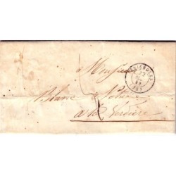 VAR - 78 LA VERDIERE CURSIVE AU VERSO -LETTRE DE BRIGNOLES 22-5-1852.