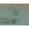 copy of LEVANT - LIBAN - TYR - 24-6-1942 - TRIPLE BANDE CENSURE - CACHET CENSEUR CROIX DE LORRAINE + PUCE A/G