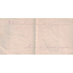 DROME - MARSANNE - 25 JUIN 1883 - BM DANS UN OVALE - SAGE N°75 SUR LETTRE AVEC TEXTE ET SIGNATURE.