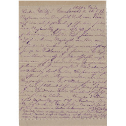 HAUTES PYRENEES - CAUTERETS - ENTIER 15c SAGE AVEC REPONSE NEUVE POUR BERLIN - LE 21-5-1897.