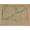 PETAIN - 1F20 - CARTE POSTALE DE SERVICE - 5000 POINTS - COMPLET AVEC FICHE COMPTABLE - RARE - COTE 450€.