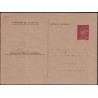 PETAIN - 1F20 - CARTE POSTALE DE SERVICE - 10 000 POINTS - COMPLET AVEC FICHE COMPTABLE - RARE - COTE 600€.