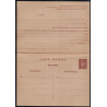 copy of PETAIN - 1F20 - CARTE POSTALE DE SERVICE - 1000 POINTS - COMPLET AVEC FICHE COMPTABLE - RARE - COTE 425€.